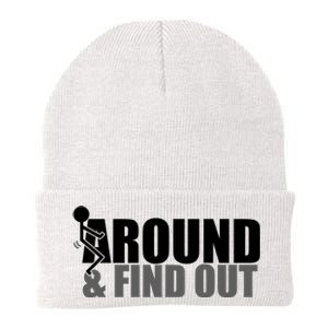 F Around And Find Out Funny Knit Cap Winter Beanie