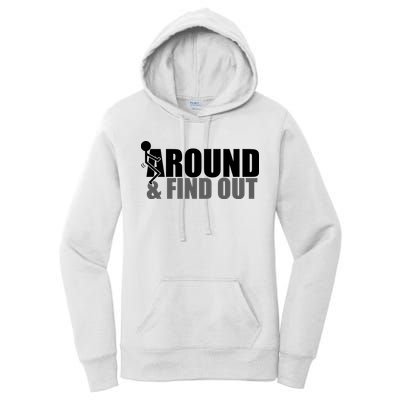 F Around And Find Out Funny Women's Pullover Hoodie