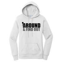 F Around And Find Out Funny Women's Pullover Hoodie