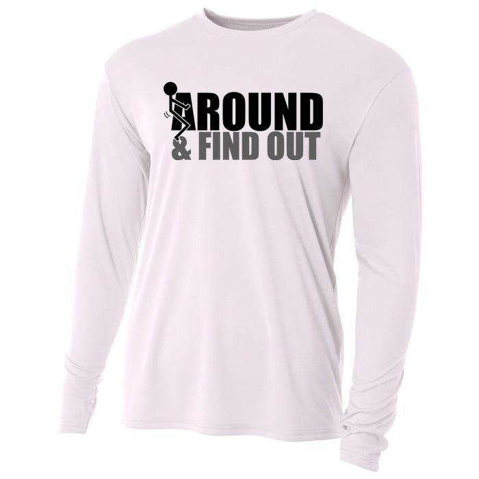 F Around And Find Out Funny Cooling Performance Long Sleeve Crew