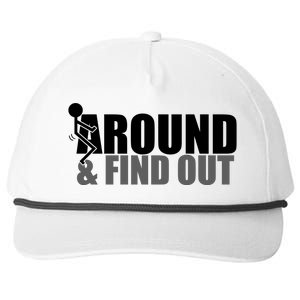 F Around And Find Out Funny Snapback Five-Panel Rope Hat