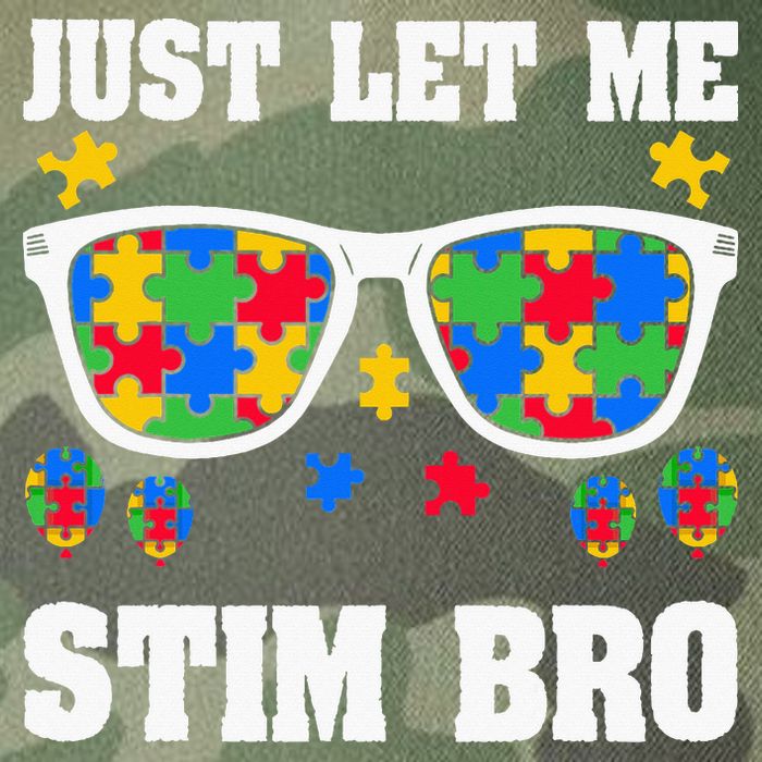 Funny Autism Awareness Just Let Me Stim Bro Legacy Tie Dye Trucker Hat