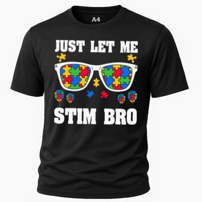 Funny Autism Awareness Just Let Me Stim Bro Performance Shirt