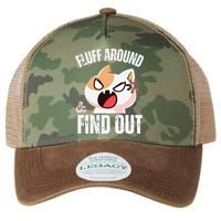 Fluff Around And Find Out Funny Sarcastic Cat Lady Legacy Tie Dye Trucker Hat