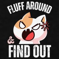 Fluff Around And Find Out Funny Sarcastic Cat Lady Ladies PosiCharge Tri-Blend Wicking Tank