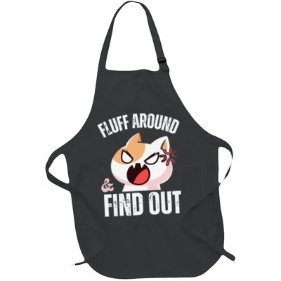 Fluff Around And Find Out Funny Sarcastic Cat Lady Apron