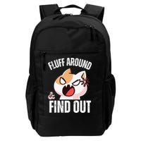 Fluff Around And Find Out Funny Sarcastic Cat Lady Backpack