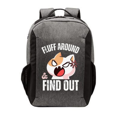 Fluff Around And Find Out Funny Sarcastic Cat Lady Vector Backpack