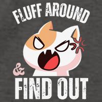 Fluff Around And Find Out Funny Sarcastic Cat Lady Vector Backpack