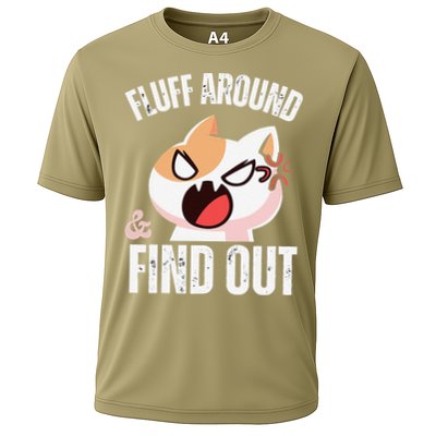 Fluff Around And Find Out Funny Sarcastic Cat Lady Performance Shirt