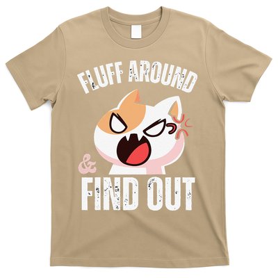 Fluff Around And Find Out Funny Sarcastic Cat Lady T-Shirt