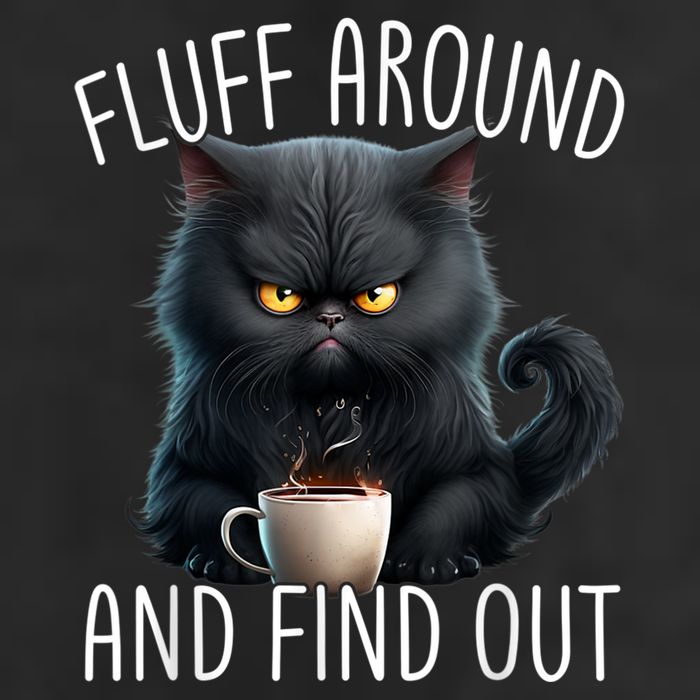 Fluff Around And Find Out Funny Cat Adult Humor Cool Comfort Performance Bucket Hat