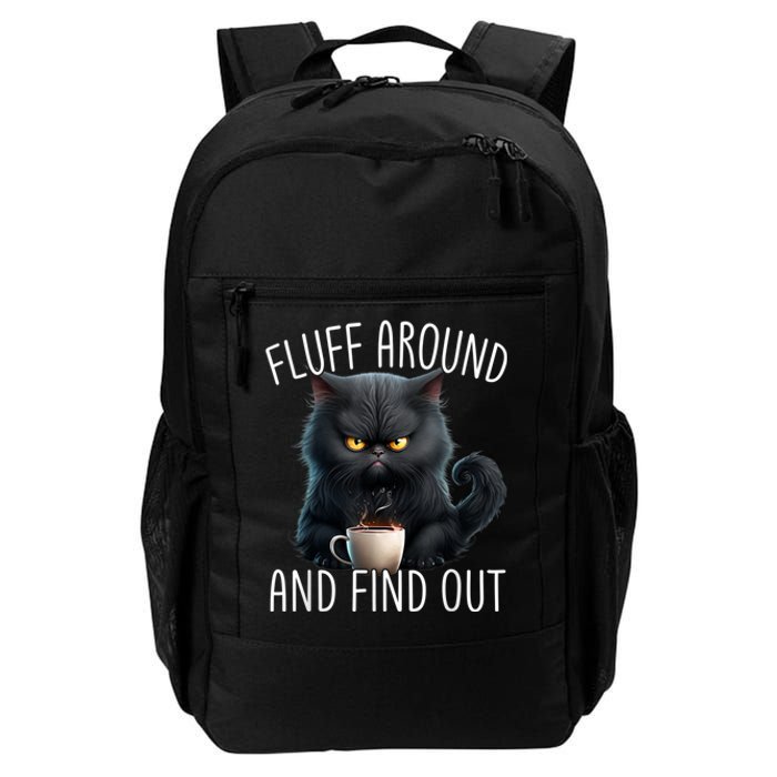 Fluff Around And Find Out Funny Cat Adult Humor Daily Commute Backpack