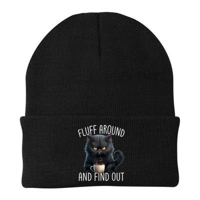 Fluff Around And Find Out Funny Cat Adult Humor Beanie