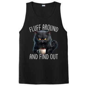 Fluff Around And Find Out Funny Cat Adult Humor PosiCharge Competitor Tank