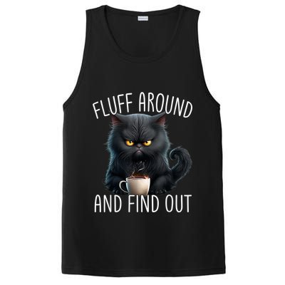 Fluff Around And Find Out Funny Cat Adult Humor PosiCharge Competitor Tank