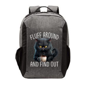 Fluff Around And Find Out Funny Cat Adult Humor Vector Backpack