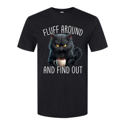 Fluff Around And Find Out Funny Cat Adult Humor Softstyle® CVC T-Shirt