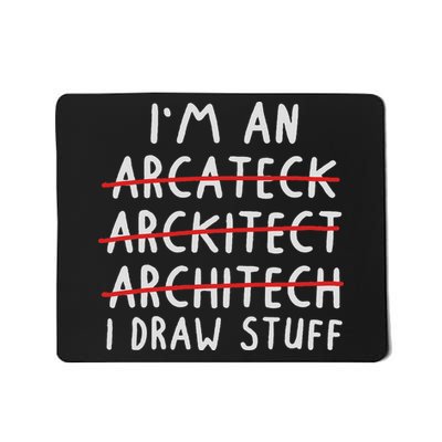 Funny Architect Art Women Future Architecture Pun Lovers Mousepad