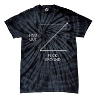 Fuck Around And Find Out Funny Graph Chart Joke Math Tie-Dye T-Shirt