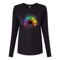 Floral Autism Awareness Flower For Mom Womens Cotton Relaxed Long Sleeve T-Shirt