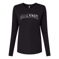 Faulkner Athletic Arch College University Alumni Womens Cotton Relaxed Long Sleeve T-Shirt