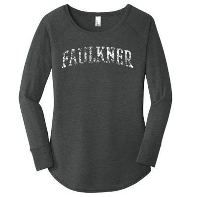 Faulkner Athletic Arch College University Alumni Women's Perfect Tri Tunic Long Sleeve Shirt