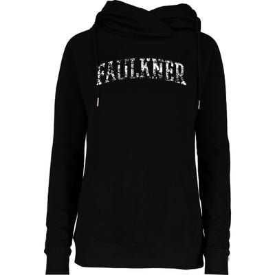 Faulkner Athletic Arch College University Alumni Womens Funnel Neck Pullover Hood