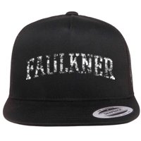 Faulkner Athletic Arch College University Alumni Flat Bill Trucker Hat