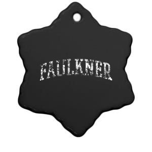 Faulkner Athletic Arch College University Alumni Ceramic Star Ornament