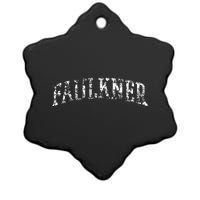 Faulkner Athletic Arch College University Alumni Ceramic Star Ornament