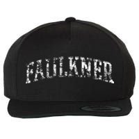 Faulkner Athletic Arch College University Alumni Wool Snapback Cap