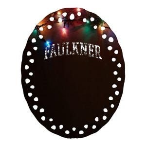 Faulkner Athletic Arch College University Alumni Ceramic Oval Ornament