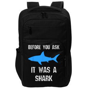 Funny Amputee Amputation Surgery Shark Humor Impact Tech Backpack