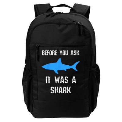 Funny Amputee Amputation Surgery Shark Humor Daily Commute Backpack