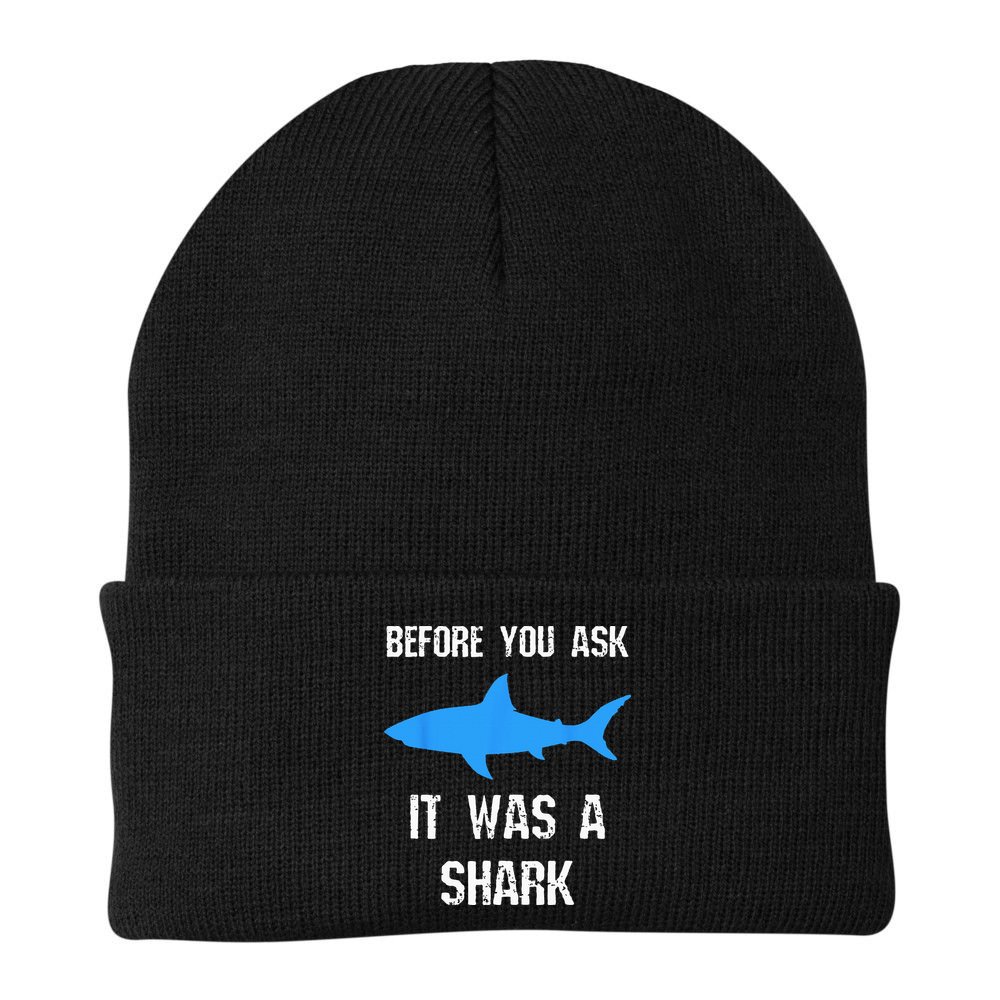 Funny Amputee Amputation Surgery Shark Humor Beanie