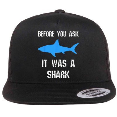 Funny Amputee Amputation Surgery Shark Humor Flat Bill Trucker Hat