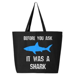 Funny Amputee Amputation Surgery Shark Humor 25L Jumbo Tote