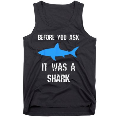 Funny Amputee Amputation Surgery Shark Humor Tank Top