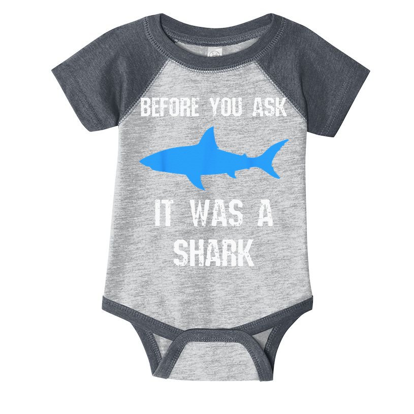 Funny Amputee Amputation Surgery Shark Humor Infant Baby Jersey Bodysuit