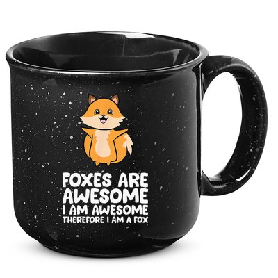 Foxes Are Awesome. I Am Awesome Therefore I Am A Fox 15oz Campfire Ceramic Mug