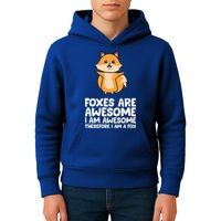 Foxes Are Awesome. I Am Awesome Therefore I Am A Fox Kids Hoodie