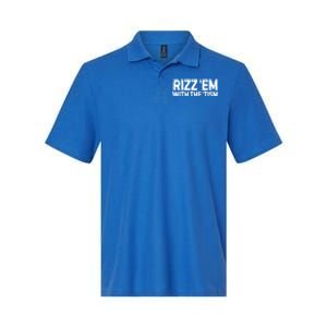 Funny Autism Autistic Funny Gift Rizz Em With The Tism Meaningful Gift Softstyle Adult Sport Polo