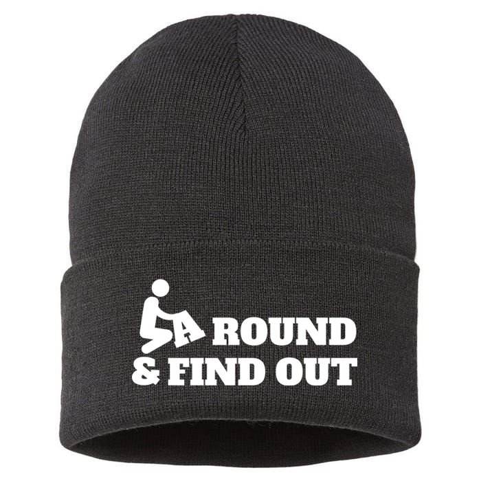 Fuck Around And Find Out Sustainable Knit Beanie