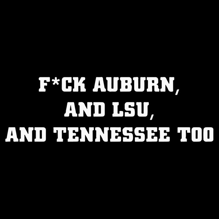 Fuck Auburn And Tennessee Too Women's V-Neck T-Shirt
