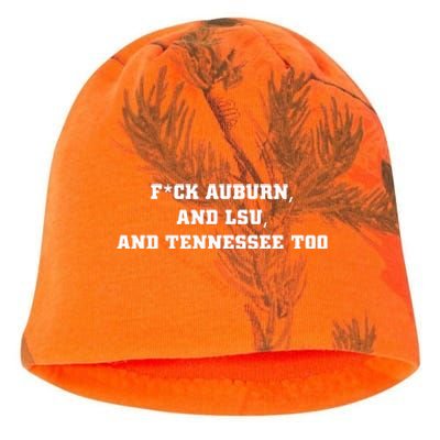 Fuck Auburn And Tennessee Too Kati - Camo Knit Beanie