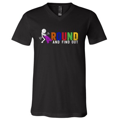 Fuck Around And Find Out V-Neck T-Shirt