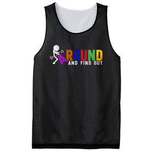 Fuck Around And Find Out Mesh Reversible Basketball Jersey Tank