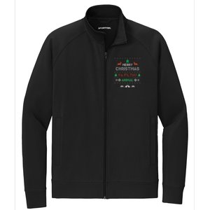 Funny Alone At Home Movies Merry Christmas You Filty Animal Stretch Full-Zip Cadet Jacket