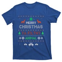 Funny Alone At Home Movies Merry Christmas You Filty Animal T-Shirt